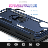 LeYi for Samsung Galaxy A06 Phone Case, Samsung A06 Phone Case with Glass Screen Protector Replacement, Military-Grade Shockproof Magnetic Ring Stand Cell Android Case Cover