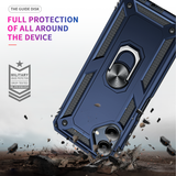 LeYi for Samsung Galaxy A06 Phone Case, Samsung A06 Phone Case with Glass Screen Protector Replacement, Military-Grade Shockproof Magnetic Ring Stand Cell Android Case Cover
