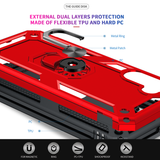LeYi for Samsung Galaxy A25 5G Case with Glass Screen Protector Replacement, Military-Grade Shockproof Magnetic Ring Stand Cell Android Case Cover