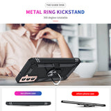 LeYi for Samsung Galaxy S21 Phone Case, Samsung S21 Phone Case, Military-Grade Shockproof Magnetic Ring Stand Cell Android Case Cover