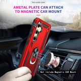 LeYi for Samsung Galaxy S24 FE Case with Glass Screen Protector Replacement, Military-Grade Shockproof Magnetic Ring Stand Cell Android Case Cover