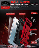 LeYi for Samsung Galaxy S10E Phone Case, Samsung S10E Phone Case with Screen Protector Replacement, Military-Grade Shockproof Magnetic Ring Stand Cell Android Case Cover