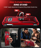 LeYi for Samsung Galaxy S10E Phone Case, Samsung S10E Phone Case with Screen Protector Replacement, Military-Grade Shockproof Magnetic Ring Stand Cell Android Case Cover