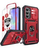 LeYi for Samsung Galaxy A37-5G Phone Case: 2 Packs Screen Protector, Samsung Galaxy A37 Phone Case Camera Cover, Military-Grade S25FE Protection