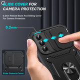 LeYi for Samsung Galaxy A37-5G Phone Case: 2 Packs Screen Protector, Samsung Galaxy A37 Phone Case Camera Cover, Military-Grade S25FE Protection