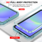 LeYi for Samsung Galaxy A37-5G Phone Case: Samsung A37 5G Case with Screen Protector X 2, Slide Camera Cover with Magnetic Stand, Heavy Duty Shockproof para A 37 Case for Women Girl