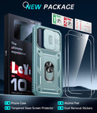 LeYi for Samsung Galaxy A37-5G Phone Case: Samsung A37 5G Case with Screen Protector X 2, Slide Camera Cover with Magnetic Stand, Heavy Duty Shockproof para A 37 Case for Women Girl