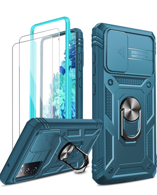 LeYi for Samsung Galaxy S20 FE Phone Case: Samsung Galaxy S20 FE Case with Screen Protector X 1, Slide Camera Cover with Magnetic Stand, Heavy Duty Shockproof para Galaxy S20 FE Case for Women Girl