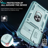 LeYi for Samsung Galaxy A26 5G Phone Case: Samsung Galaxy A26 Case with 2 Tempered Glass Screen Pro Maxtector, Slide Camera Cover, Ring Stand Holder, Heavy Duty Shockproof para Samsung Galaxy A26 Cover for Women Girl