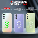 LeYi Compatible for Samsung Galaxy A34 Phone Case: Samsung A34 Case with Screen Protector 2 PCS, Heavy Duty Protection para A34 Case