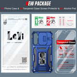 LeYi Compatible for Samsung Galaxy A34 Phone Case: Samsung A34 Case with Screen Protector 2 PCS, Heavy Duty Protection para A34 Case