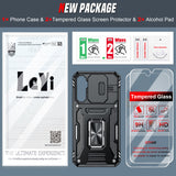 LeYi Compatible for Samsung Galaxy A34 Phone Case: Samsung A34 Case with Screen Protector 2 PCS, Heavy Duty Protection para A34 Case