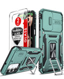 LeYi Samsung A16 5G Phone Case: A16 5G Screen Protector, Magnetic Rotatable Kickstand, Heavy Duty Shockproof