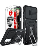 LeYi Samsung A16 5G Phone Case: A16 5G Screen Protector, Magnetic Rotatable Kickstand, Heavy Duty Shockproof