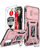 LeYi for Galaxy A16/A17-5G Phone Case: Screen Protector [2 Packs] with Camera Cover, Military-Grade Heavy Duty Protection