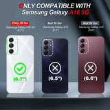 LeYi Compatible for Samsung Galaxy A16 Phone Case: Samsung A16 Case with Screen Protector 1 PCS, Heavy Duty Protection para A16 Case