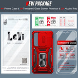 LeYi for Samsung Galaxy S25 Plus/+ Phone Case, with Camera Lens Cover Slider, Ring Stand Holder Military Grade Protective Shockproof Armour Cover for Samsung S25 Plus