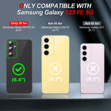 LeYi Compatible for Samsung Galaxy S23 FE Phone Case: Samsung S23 FE Case with Screen Protector 1 PCS, Heavy Duty Protection para S23 FE Case