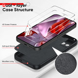 LeYi for Google Pixel 9A Cases, Pixel 9A Cover with Tempered Glass Screen Protectors, Soft Silicone Ultra Slim Shockproof Cover with Anti-Scratch Microfiber Lining Pixel 9A Case