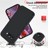 LeYi for Google Pixel 9A Cases, Pixel 9A Cover with Tempered Glass Screen Protectors, Soft Silicone Ultra Slim Shockproof Cover with Anti-Scratch Microfiber Lining Pixel 9A Case