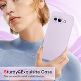 LeYi for Google Pixel 9A Cases, Pixel 9A Cover with Tempered Glass Screen Protectors, Soft Silicone Ultra Slim Shockproof Cover with Anti-Scratch Microfiber Lining Pixel 9A Case