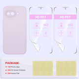 LeYi for Google Pixel 9A Cases, Pixel 9A Cover with Tempered Glass Screen Protectors, Soft Silicone Ultra Slim Shockproof Cover with Anti-Scratch Microfiber Lining Pixel 9A Case