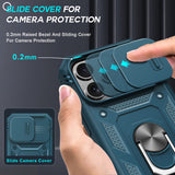 LeYi for iPhone 15 Pro Max 5G Phone Case: iPhone 15 Pro Max Case with Screen Protector X 2, Slide Camera Cover with Magnetic Stand, Heavy Duty Shockproof para 15 Case for Women Girl