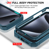 LeYi for iPhone 15 Pro Max 5G Phone Case: iPhone 15 Pro Max Case with Screen Protector X 2, Slide Camera Cover with Magnetic Stand, Heavy Duty Shockproof para 15 Case for Women Girl
