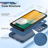 LeYi for Galaxy A13 5G Phone Cases, Samsung A13 5G Cover with Tempered Glass Screen Protectors, Soft Silicone Ultra Slim Shockproof Cover with Anti-Scratch Microfiber Lining Galaxy A 13 Case