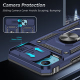 LeYi for iPhone 13 Phone Case: with Slide Camera Cover and Screen Protector, [Military-Grade] Cellphone Case Cover with Magnetic Ring Kickstand for iPhone 13