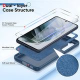 LeYi for Galaxy S21 FE Cases, Samsung S21 FE Cover with Tempered Glass Screen Protectors, Soft Silicone Ultra Slim Shockproof Cover with Anti-Scratch Microfiber Lining S 21FE Case