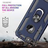 LeYi for iPhone 6/6S/7/8 Phone Case, iPhone 6/6S/7/8 Phone Case with Glass Screen Protector Replacement, Military-Grade Shockproof Magnetic Ring Stand Cell Android Case Cover