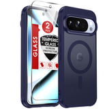 LeYi for Google Pixel-10/10 Pro Case: Google Pixel 10/10 Pro Phone Case [Magnet Fit] with [2 Packs] Screen Protector, Raised Camera Guard Slim Matte Translucent Smooth Soft-Touch Funda para Pixel 10/10 Pro