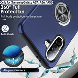 LeYi for Samsung Galaxy A56 5G Case with Glass Screen Protector and Lens Protector, Shockproof Heavy Duty Protective Slim Fit Samsung Galaxy A56 5G Cell Phone Case Cover with Rotatable Ring Holder Magnetic Kickstand for Women