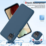 LeYi for Galaxy A12 Cases, Samsung A12 Cover with Tempered Glass Screen Protectors, Soft Silicone Ultra Slim Shockproof Cover with Anti-Scratch Microfiber Lining Samsung Galaxy A12 Case