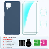 LeYi for Galaxy A12 Cases, Samsung A12 Cover with Tempered Glass Screen Protectors, Soft Silicone Ultra Slim Shockproof Cover with Anti-Scratch Microfiber Lining Samsung Galaxy A12 Case