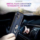 LeYi for iPhone 11 Phone Case, iPhone 11 Phone Case with Glass Screen Protector Replacement, Military-Grade Shockproof Magnetic Ring Stand Cell Android Case Cover