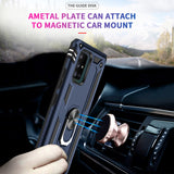 LeYi for Samsung Galaxy A71 5G Phone Case, Samsung A71 5G Phone Case with Glass Screen Protector Replacement, Military-Grade Shockproof Magnetic Ring Stand Cell Android Case Cover