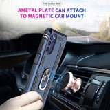 LeYi for Motorola Moto G 5G 2022 Case, Motorola G 2022 Phone Case with Glass Screen Protector Replacement, Military-Grade Shockproof Magnetic Ring Stand Cell Android Case Cover