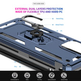LeYi for Samsung Galaxy A53 Phone Case, Samsung A53 Phone Case with Glass Screen Protector Replacement, Military-Grade Shockproof Magnetic Ring Stand Cell Android Case Cover