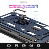 LeYi for iPhone X Case/iPhone XS Phone Case with Glass Screen Protector Replacement, Military-Grade Shockproof Magnetic Ring Stand Cell Android Case Cover
