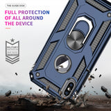 LeYi for iPhone X Case/iPhone XS Phone Case with Glass Screen Protector Replacement, Military-Grade Shockproof Magnetic Ring Stand Cell Android Case Cover