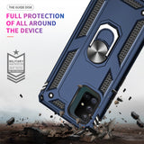 LeYi for Samsung Galaxy A71 5G Phone Case, Samsung A71 5G Phone Case with Glass Screen Protector Replacement, Military-Grade Shockproof Magnetic Ring Stand Cell Android Case Cover