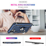 LeYi for iPhone 11 Phone Case, iPhone 11 Phone Case with Glass Screen Protector Replacement, Military-Grade Shockproof Magnetic Ring Stand Cell Android Case Cover