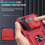LeYi for Samsung Galaxy A27-5G Phone Case: Samsung A27 5G Case with Screen Protector X 2, Slide Camera Cover with Magnetic Stand, Heavy Duty Shockproof para A 27 Case for Women Girl
