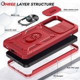 LeYi for Samsung Galaxy A27-5G Phone Case: Samsung A27 5G Case with Screen Protector X 2, Slide Camera Cover with Magnetic Stand, Heavy Duty Shockproof para A 27 Case for Women Girl