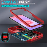 LeYi for Samsung Galaxy A27-5G Phone Case: Samsung A27 5G Case with Screen Protector X 2, Slide Camera Cover with Magnetic Stand, Heavy Duty Shockproof para A 27 Case for Women Girl