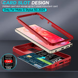 LeYi for Moto G Stylus 5G 2024 Phone Case: Moto G Stylus 5G 2024 Case with Screen Protector X 2, Slide Camera Cover with Magnetic Stand, Heavy Duty Shockproof para Moto G Stylus 5G 2024 Case for Women Girl