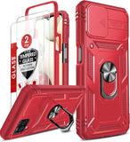 LeYi for Samsung Galaxy A12 Phone Case: Samsung Galaxy A12 Case with 2 Tempered Glass Screen Pro Maxtector, Slide Camera Cover, Ring Stand Holder, Heavy Duty Shockproof para Samsung Galaxy A 12 Cover for Women Girl