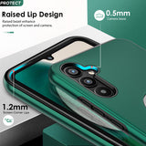LeYi for Samsung Galaxy A34 5G Case with Glass Screen Protector and Lens Protector, Shockproof Heavy Duty Protective Slim Fit Samsung Galaxy A34 5G Cell Phone Case Cover with Rotatable Ring Holder Magnetic Kickstand for Women